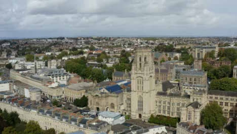 Drone-Shot-Orbiting-Wills-Memorial-Building-In-Bristol-Short-Version-2-of-2