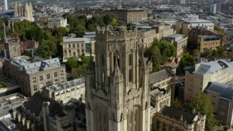 Drone-Shot-Orbiting-Wills-Memorial-Building-In-Bristol-England-Long-Version