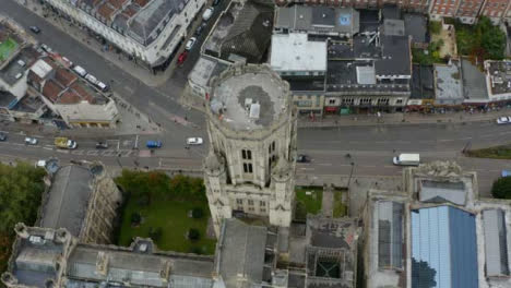 Drone-Shot-Orbiting-Top-of-Wills-Memorial-Building-Short-Version-1-of-2