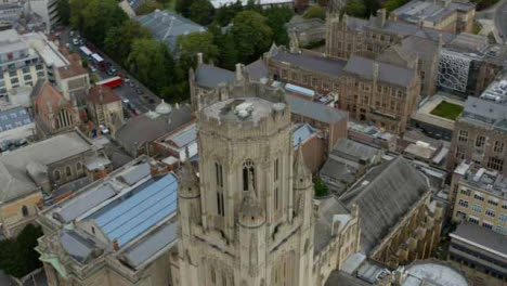 Drone-Shot-Orbiting-Top-of-Wills-Memorial-Building-In-Bristol-Short-Version-2-of-2