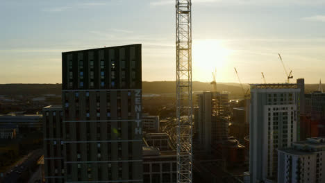 Drone-Shot-Orbiting-High-Rise-Buildings-In-Cardiff-Long-Version