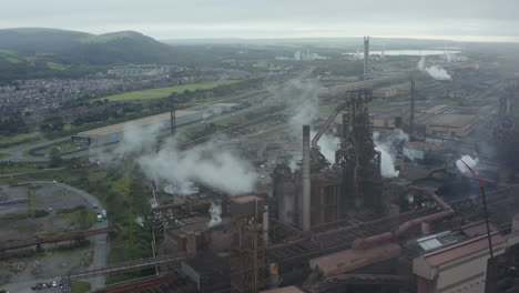 Drone-Shot-Approaching-Port-Talbot-Steel-Manufacturing-Plant-03