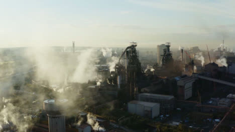 Drone-Shot-Orbiting-Steel-Manufacturing-Plant-In-Port-Talbot-13