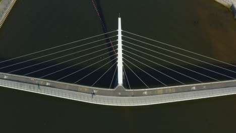Drone-Shot-Rising-Above-Sail-Bridge-In-Swansea-01