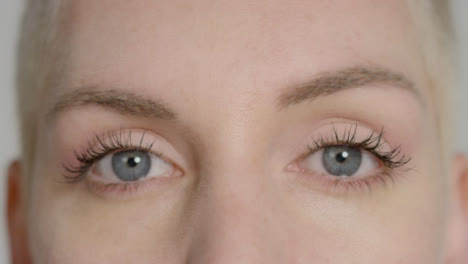 Extreme-Close-Up-Shot-of-a-Female-Model's-Blue-Eyes