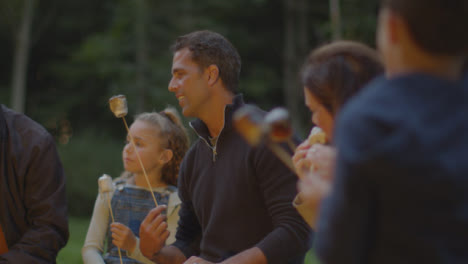 Long-Shot-of-Family-Sitting-Around-Campfire-03