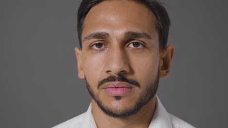 Close-Up-Shot-of-Young-Man-Looking-Sad-and-Contemplative