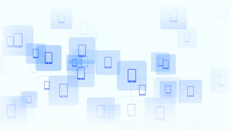 Fly-mobile-cell-icons-on-network-background