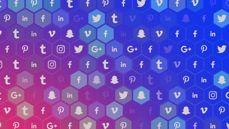 Social-network-icons-on-gradient-background