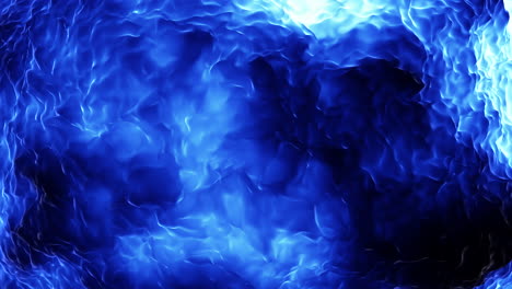 Motion-blue-smoke-structure-on-white-space