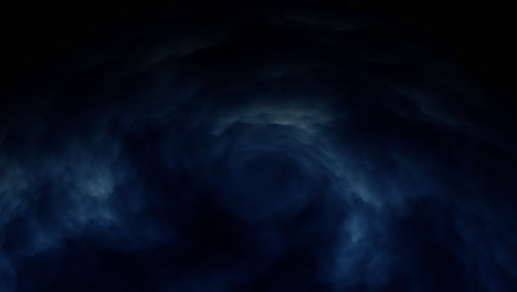 Flowing-deep-mystical-blue-cloud-on-black-outer-space
