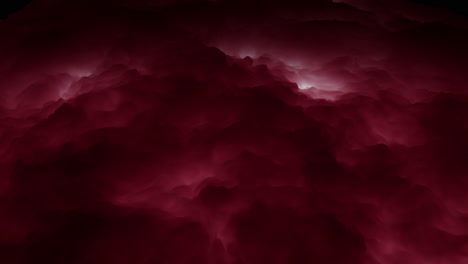 Flowing-deep-mystical-red-cloud-on-black-outer-space