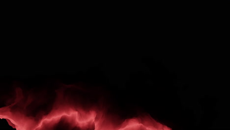 Nube-Roja-Mística-Que-Fluye-En-Tiempo-De-Tormenta-En-El-Espacio-Exterior-Negro