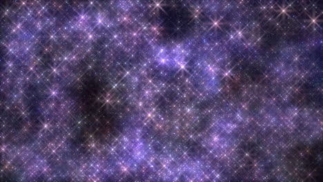 Fly-and-shine-purple-stars-and-glitters-in-galaxy