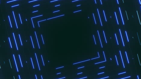 Neonblaue-Quadrate-Und-Linien-Im-Schwindelstil