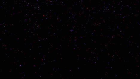 Fliegen-Sie-Kleine-Rote-Und-Blaue-Partikel-Auf-Dunklem-Hintergrund