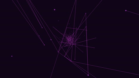 Purple-futuristic-lines-with-dots-in-dark-space