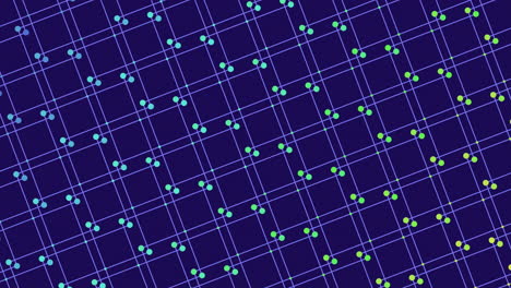 Futuristisches-Muster-Der-Lila-Großen-Quadrate-Mit-Neonpunkten