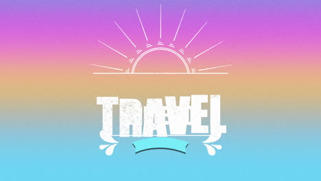 Time-To-Travel-with-sun-rays-on-pink-gradient-color