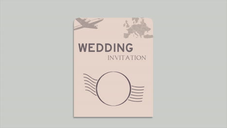 Wedding-Invitation-on-passport-with-map-and-airplane