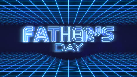 Father-Day-with-neon-blue-grid-and-stars-in-galaxy