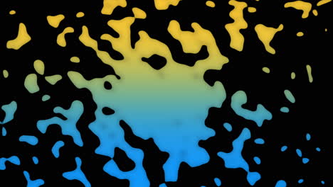 Modern-pattern-with-gradient-blue-and-yellow-drops-water