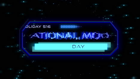 National-Moon-Day-on-neon-blue-computer-screen-in-galxy