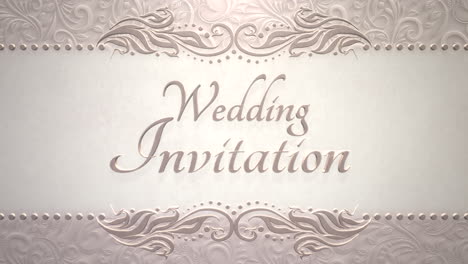 Wedding-Invitation-on-vintage-frame-with-flowers