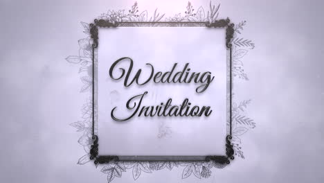 Wedding-Invitation-on-vintage-flowers-and-frame