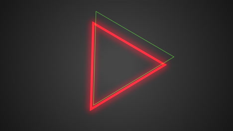 Neon-red-and-green-triangles-on-dark-space