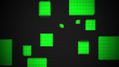 Neon-green-squares-pattern-with-grid