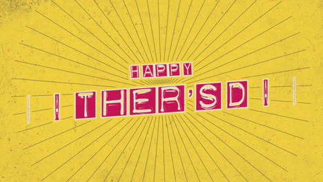 Father-Day-with-retro-lines-on-yellow-grunge-texture