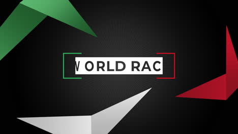 Sport-race-flag-and-World-Race-text