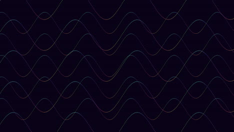 Neon-rainbow-futuristic-waves-pattern-on-dark-space
