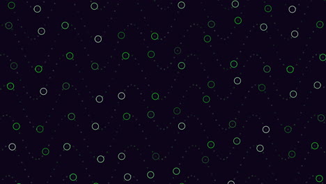 Neon-futuristic-rings-pattern-on-dark-space
