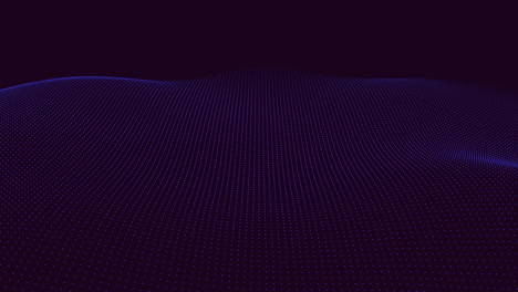 Neon-blue-waves-pattern-on-black-space