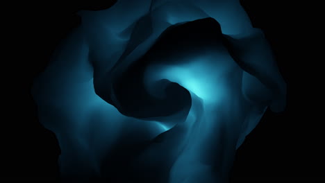 Futuristic-flowing-liquid-dark-blue-waves-pattern