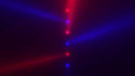 Leuchtende-Blaue-Und-Rote-Scheinwerferstrahlen-Auf-Der-Bühne