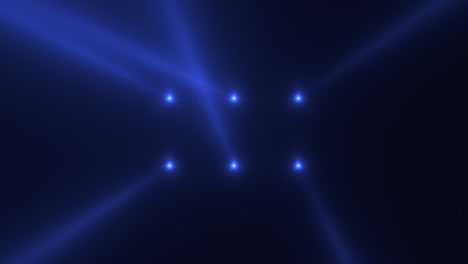Glowing-blue-spotlight-beams-on-stage