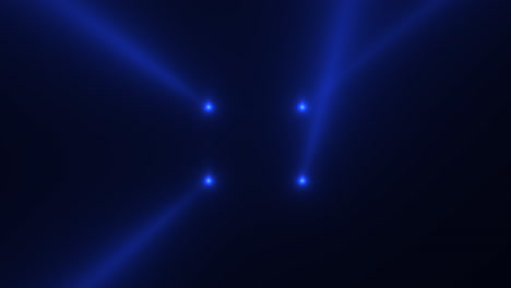 Leuchtend-Blaue-Scheinwerferstrahlen-Auf-Der-Bühne