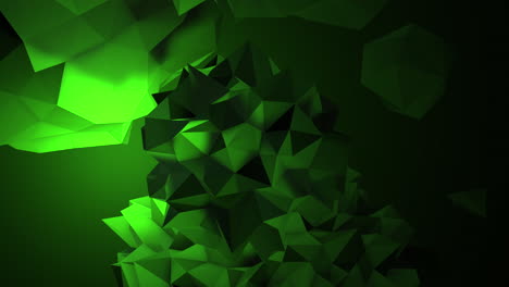 Green-futuristic-liquid-orb-in-dark-space