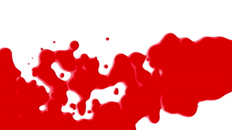Abstract-red-liquid-and-splashes-spots