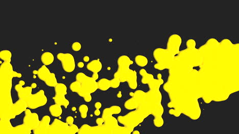 Líquido-Amarillo-Abstracto-Y-Manchas-De-Salpicaduras