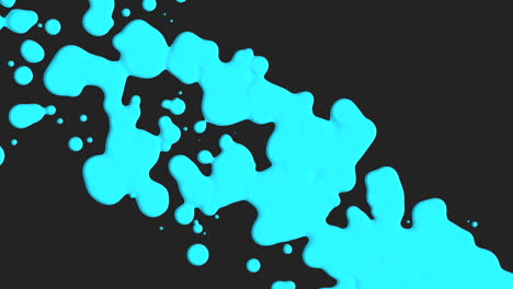 Líquido-Azul-Abstracto-Y-Manchas-De-Salpicaduras