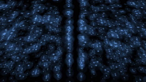 Neon-futuristic-dots-pattern-on-dark-space