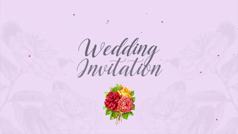 Wedding-Invitation-with-red-roses-and-vintage-flowers