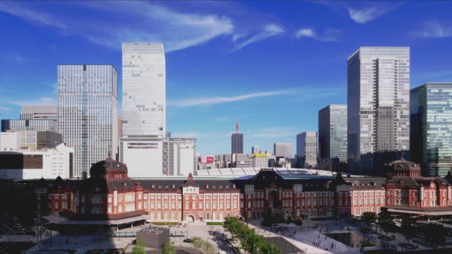 TimeLapse---Scenery-of-fine-weather-in-Tokyo-Pan-from-left-to-right