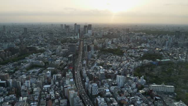 Route-3-(Shuto-Expressway)-von-Roppongi-Hills-Mori-tower.in-Tokyo-gesehen