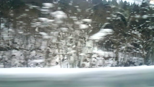 camino-de-conducción-vista-del-campo-de-gifu-Japón-en-invierno