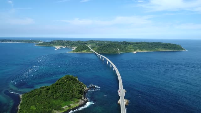 paisaje-del-puente-de-Tsunoshima-en-Japón